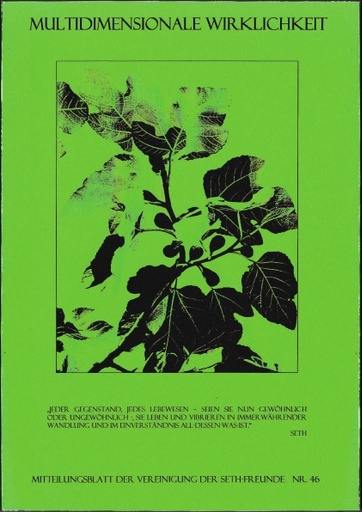 Multidimensionale Wirklichkeit Nr46 September 1999