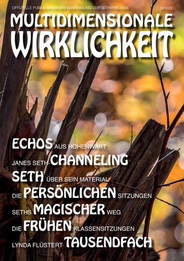 Vorschau: Multidimensionale Wirklichkeit 2013 | 3