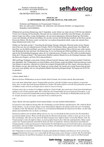 Die Frühen Sitzungen Band 4 - Auszug