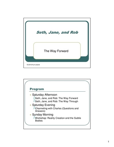 Kurt Leland: Seth Jane and Rob