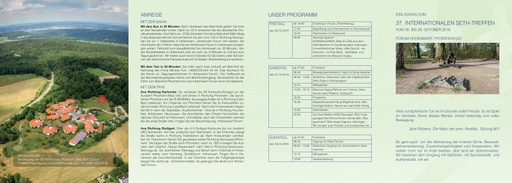 Einladung zum 37. Internationalen SETH-Treffen 2018