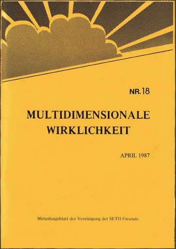Multidimensionale Wirklichkeit Nr18 April 1987